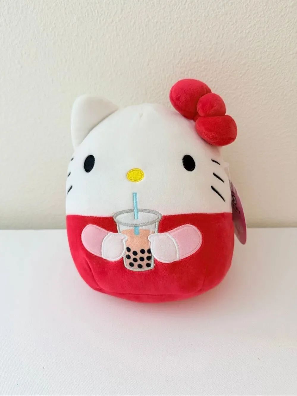 Squishmallows Hello Kitty Boba Drink Plush 9” NWT